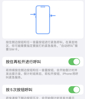 莱城苹果14维修站分享iPhone14如何使用SOS紧急联络 